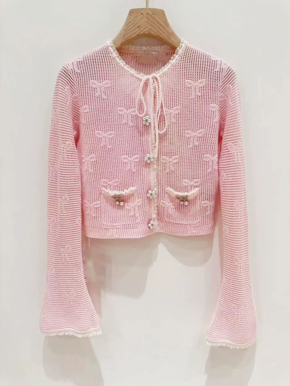 Blush Lace Knit Two-Piece Set