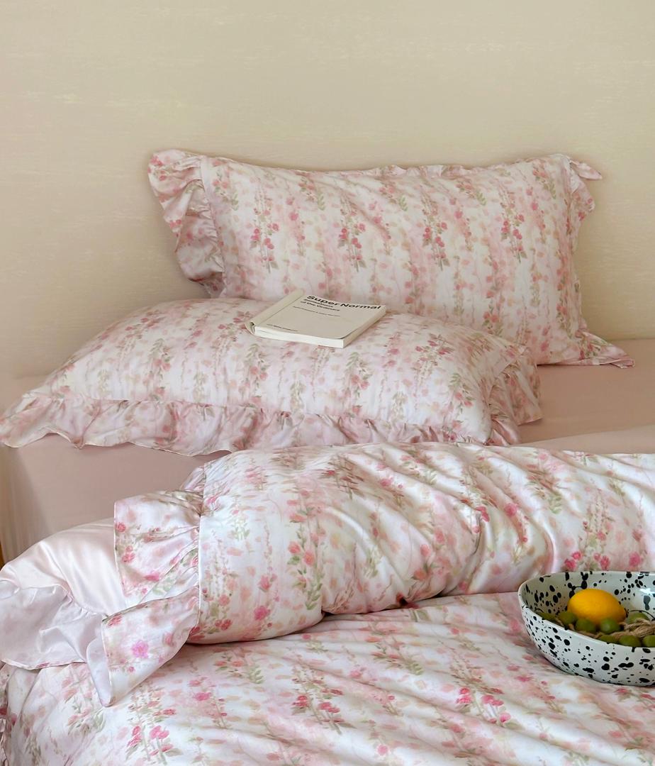 PinkBySherraine Pink Floral Bedding Set