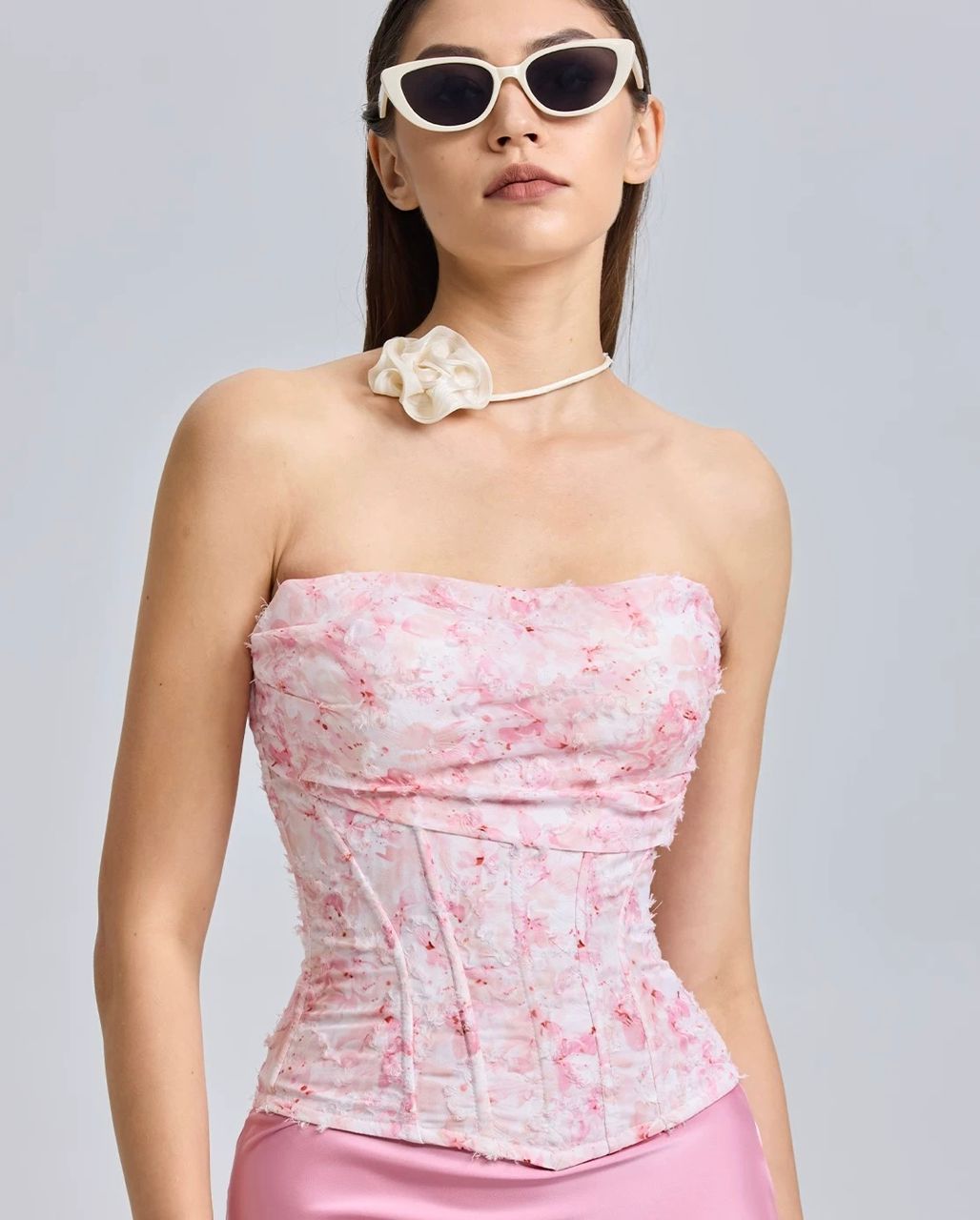 Blush Bloom Corset Top