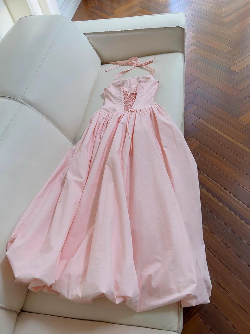 Blush Muse Halter Maxi Dress