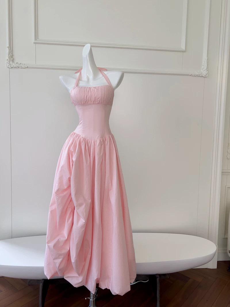Blush Muse Halter Maxi Dress